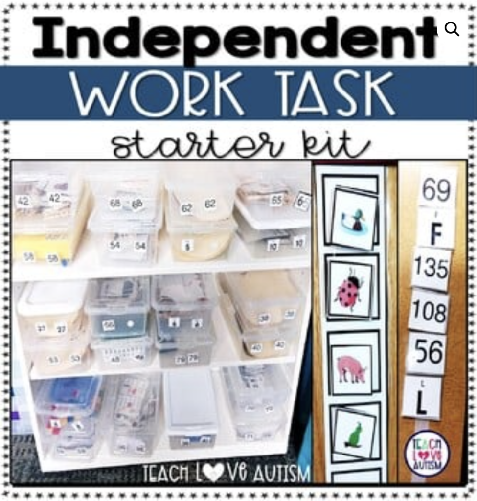 Independent Work Task Starter Kit supports independent work time.