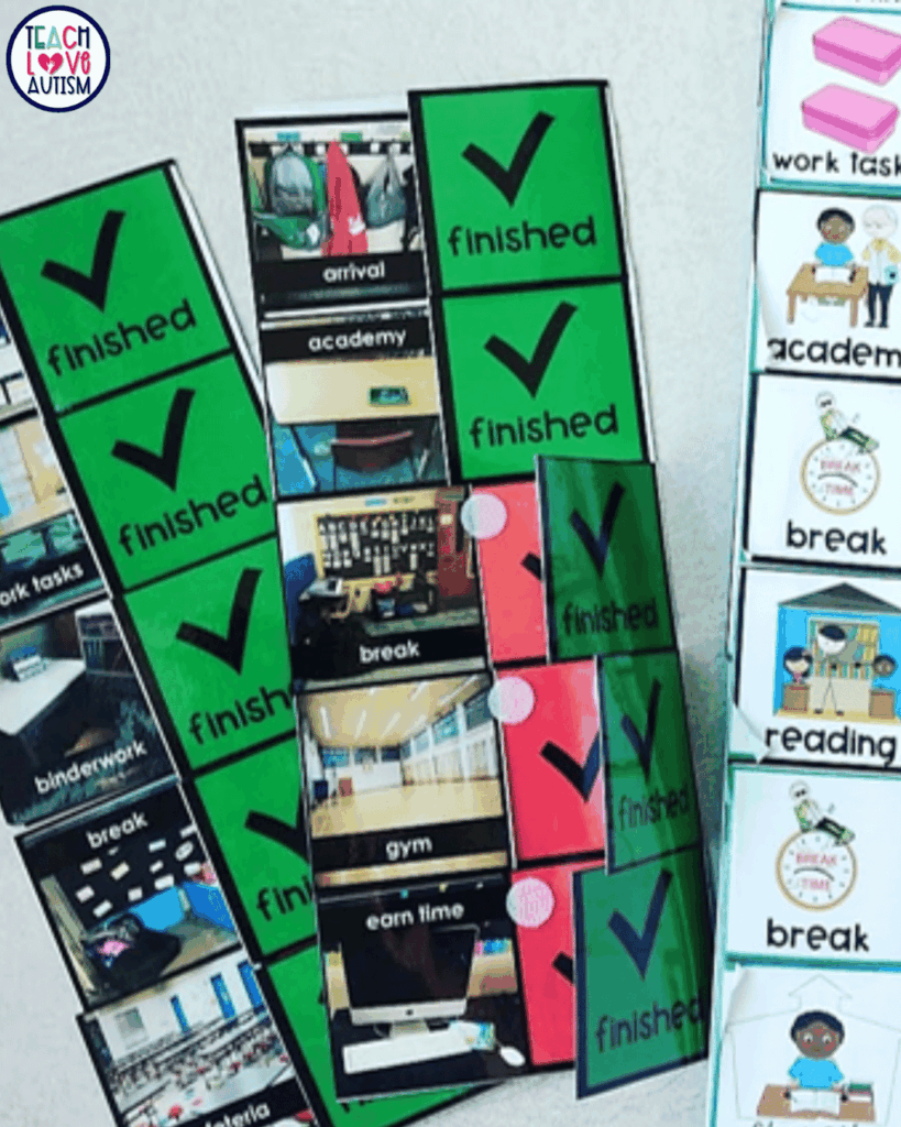 My Classroom Visual Schedule helps to create those connections throughout the classroom. 