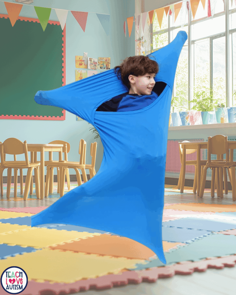Body socks are a sensory material that can be incredibly beneficial.