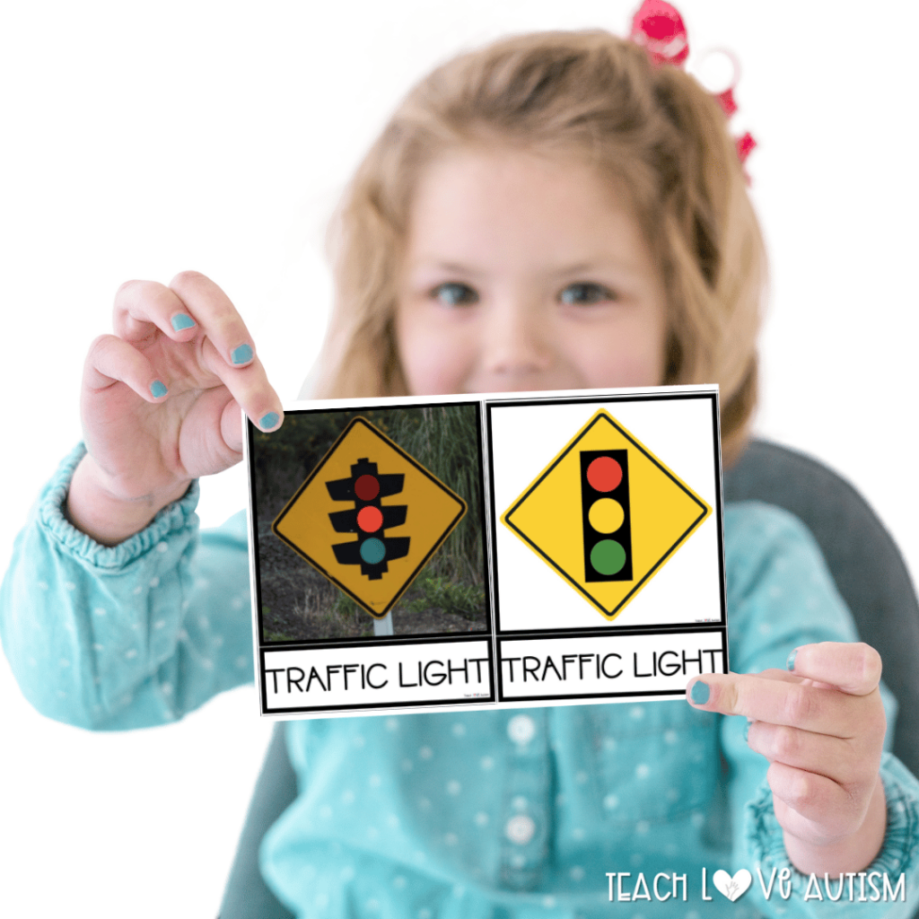 Incorporating community signs into a classroom scavenger hunt allows students to move while locating community signs.
