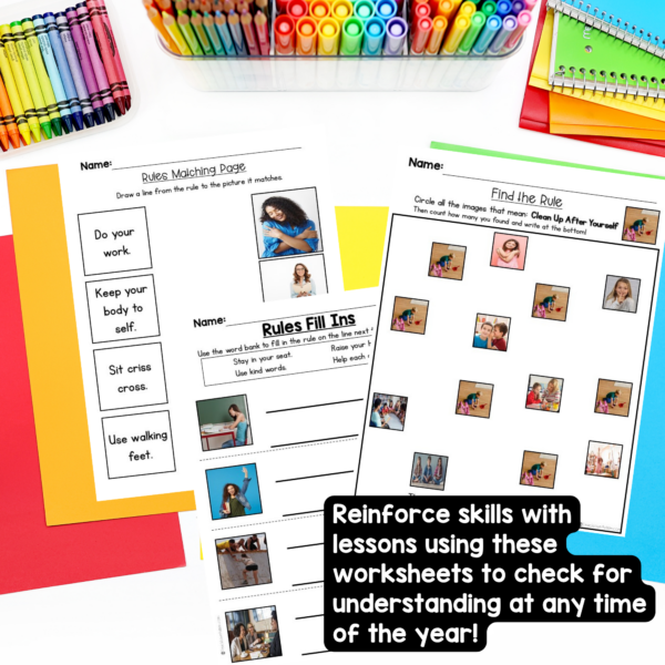 classroom rules posters with real photos 2