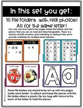 Alphabet File Folders Letter A - Image 2