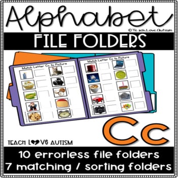 Alphabet File Folders Letter C