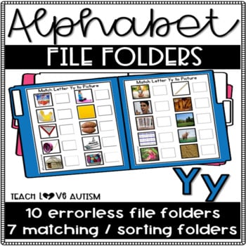 Alphabet File Folders Letter Y1