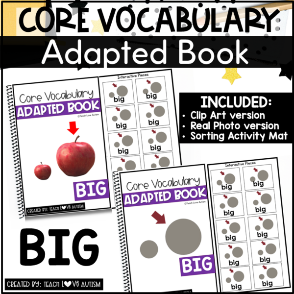 Core Vocabulary Adapted Book: BIG