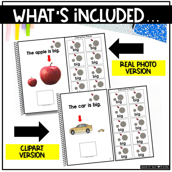 Core Vocabulary Adapted Book: BIG - Image 3