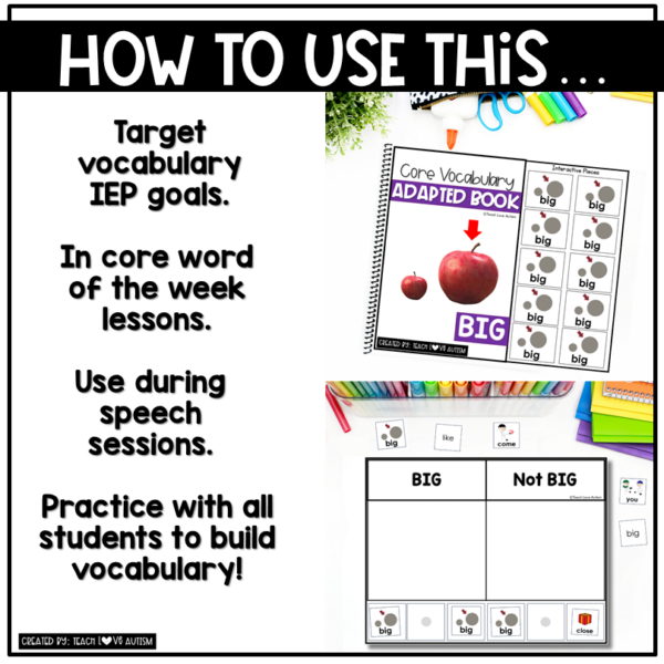 Core Vocabulary Adapted Book: BIG - Image 4