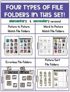 Classroom Rules File Folders with Real Photos - Teach Love Autism