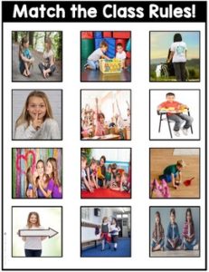 Classroom Rules File Folders with Real Photos - Teach Love Autism