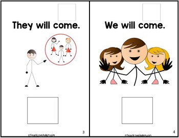 Core Vocabulary Editable Symbol Adapted Book: COME - Image 4