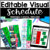 Editable Visual Schedule for Special Education & Autism | Daily Routine ...