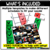 Editable Visual Schedule for Special Education & Autism | Daily Routine ...