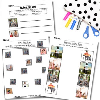Classroom Rules Posters with Real Photos — Differentiated Worksheets and Visuals for Elementary and Secondary Classrooms - Image 6