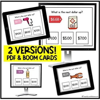 Cleaning Supplies Next Dollar Up Digital Task Cards and Boom Cards - Image 2