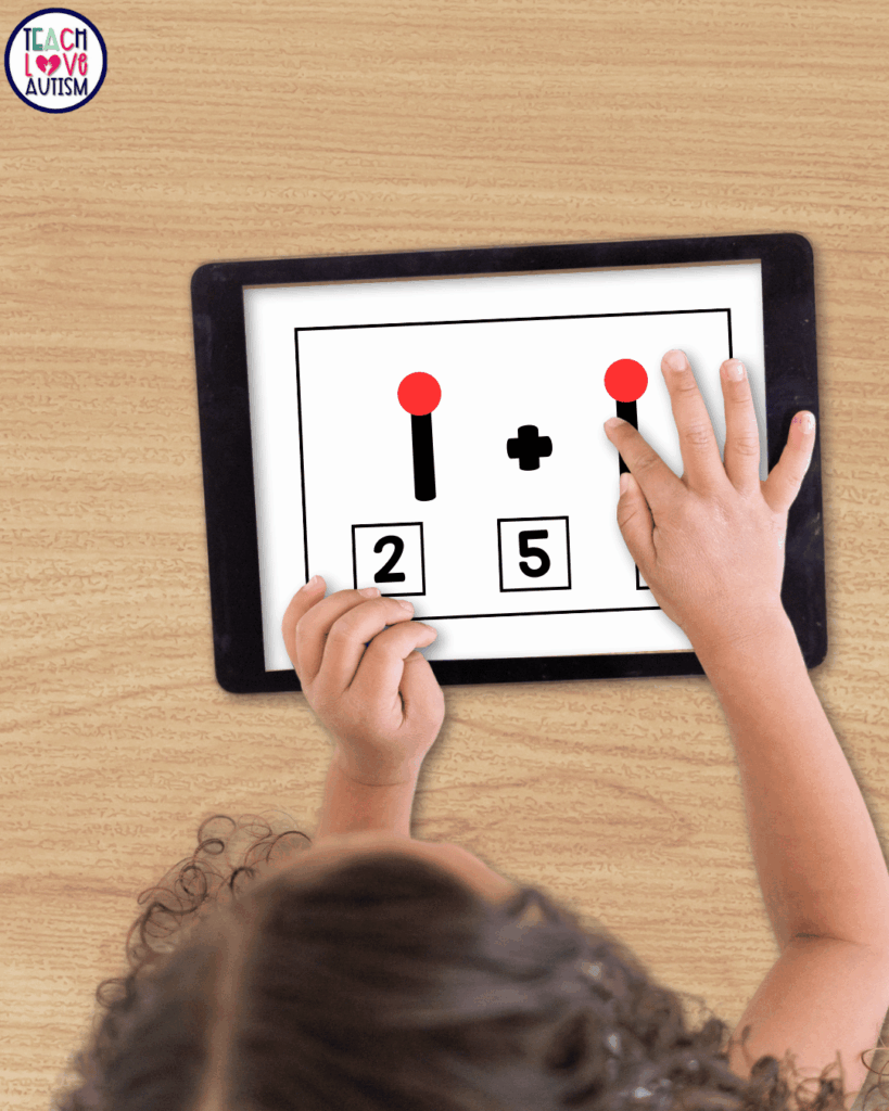 It’s brilliant for your visual learners or for your students who rely heavily on finger counting. 