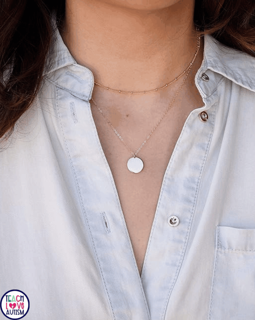 Dainty necklaces and bracelets make great presents for educators.