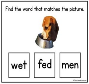 Short Vowel E Digital Task Cards - Teach Love Autism