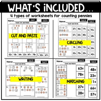 Counting Mixed Coins Worksheets | Counting Money | U.S. Coins - Image 4