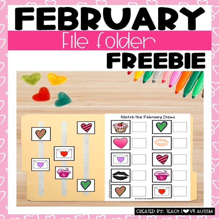 February File Folder Freebie Fun in the classroom