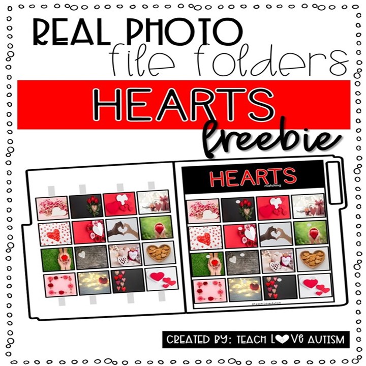 February matching boards file folder freebie