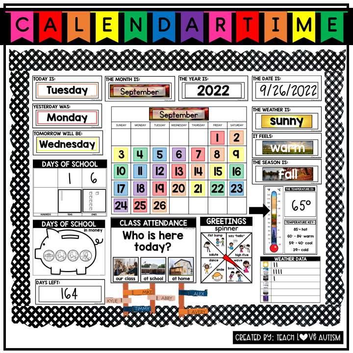 morning meeting activities printable bulletin board 