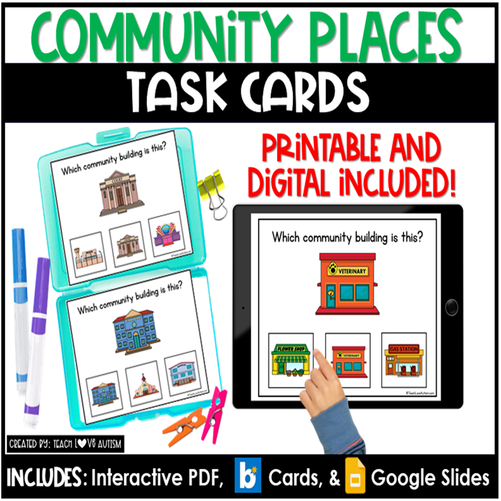 community places social studies activities