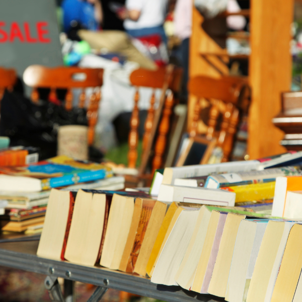 garage sales with children's books for free