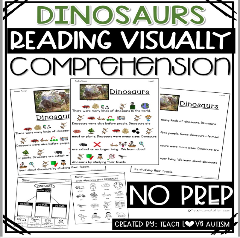 dinosaur reading comprehension