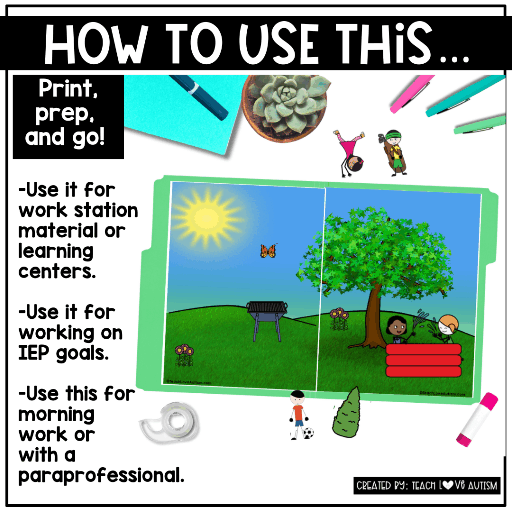 Seasonal Errorless File Folders - Teach Love Autism