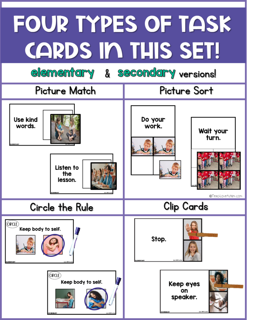 Classroom Rules in the Special Education Classroom Teach Love Autism