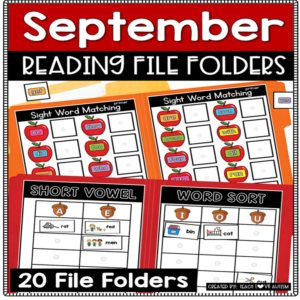 september reading file folders