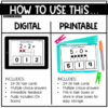 Visual Subtraction | Ten Frames | Math Printable Task Cards | Boom ...