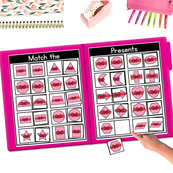 February Matching and Errorless File Folders