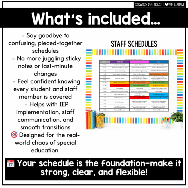 Editable Classroom Schedule Template PowerPoint - Image 3