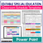 Editable Visual Schedule for Special Education & Autism | Daily Routine ...