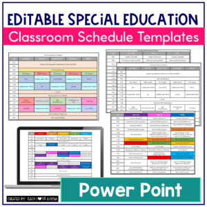 Editable Classroom Schedule Template Powerpoint