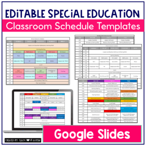Editable Classroom Schedule Template Google Slides