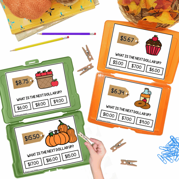 Fall Treats Next Dollar Up Task Cards - Image 3