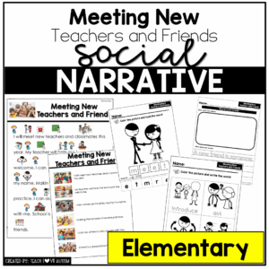 Meeting New Teachers and Friends -Elementary