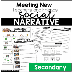 Meeting New Teachers and Friends -Secondary