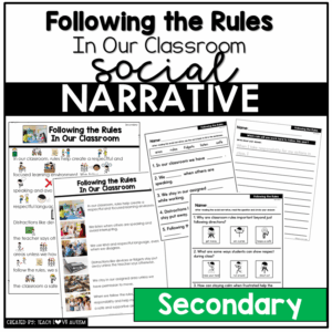 Following the Classroom Rules -Secondary