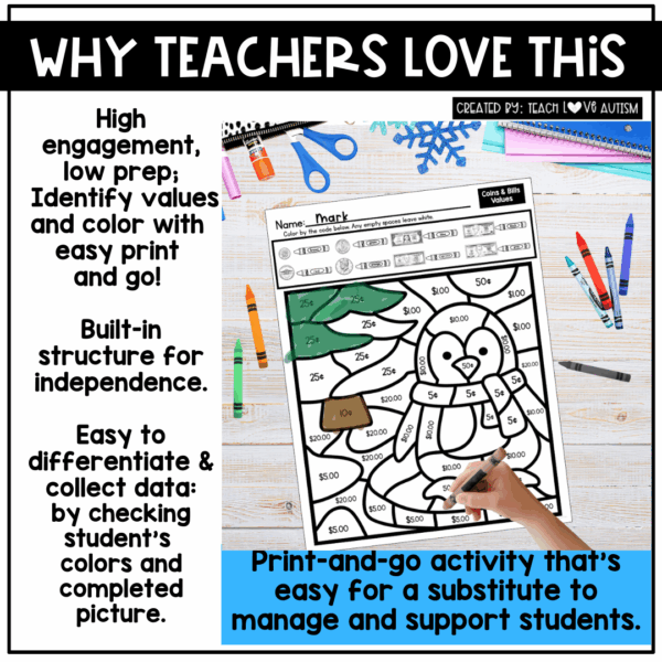 January color by code money values