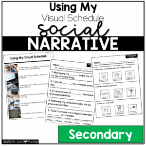 Using My Visual Schedule -Secondary