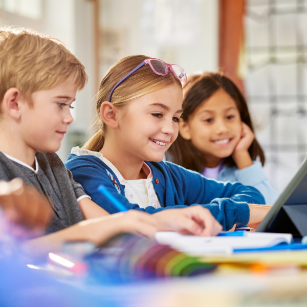 Students engaged in classroom activities.