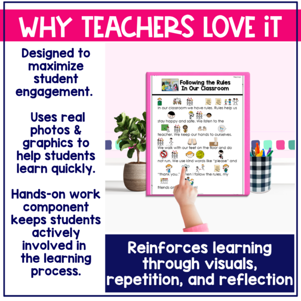 Following the Rules In Our Classroom Social Narrative for Preschool & Special Education