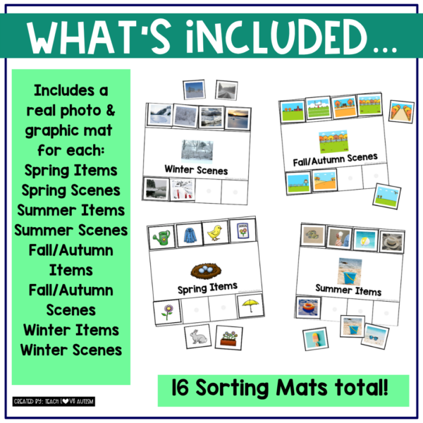 seasons sorting mats