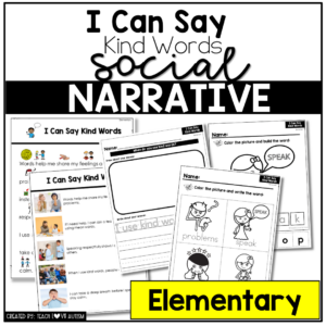 I Can Say Kind Words -Elementary