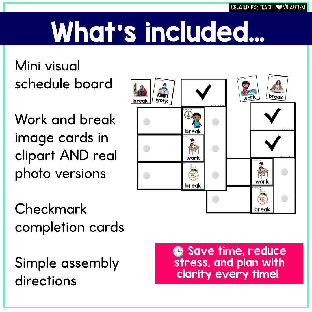 Editable Visual Schedule - Mini Visual Schedule - Image 2