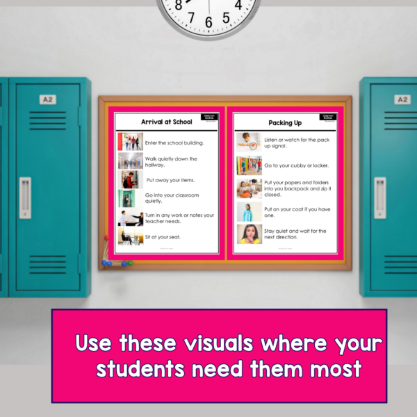 Classroom Routines Visuals with Real Photos — for Elementary and Secondary Classrooms and Back to School - Image 5