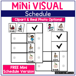 mini visual schedule